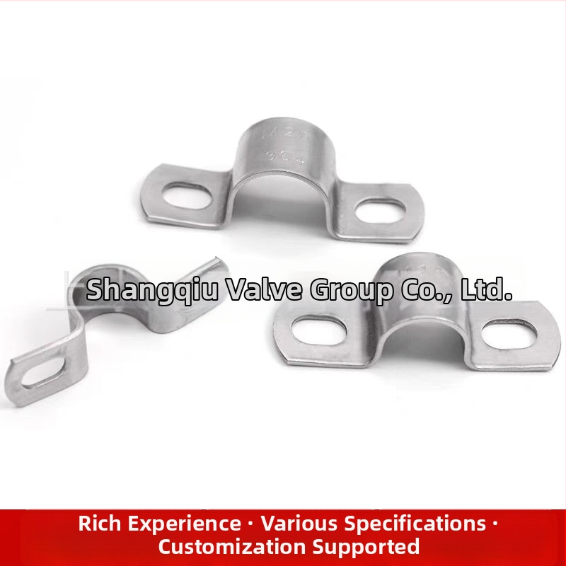 304 nerezová oceľ, hrubá objímka na rúry v tvare U, pre rúry s priemerom 8–114 mm