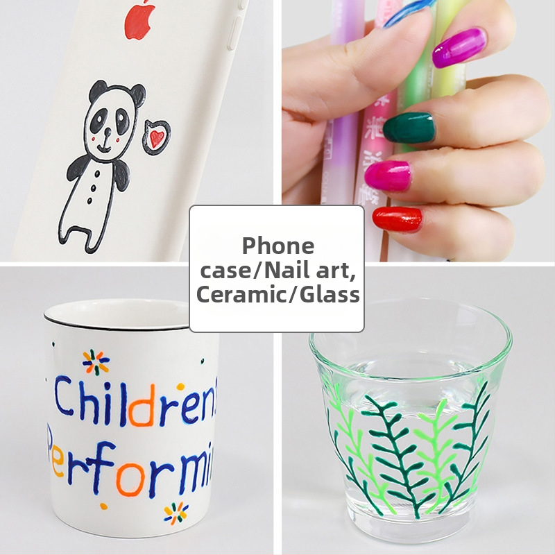 3D želé pero sada – pero s jedným hrotom, plastové telo, balené v krabičke, model YX-ZGDB, nevymazateľné