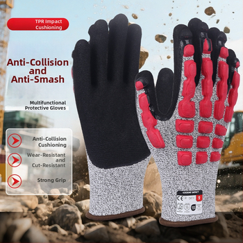 HPPE ochranné rukavice proti rezu pre sklo, priemysel, mäsiarstvo, stavebníctvo a rybolov