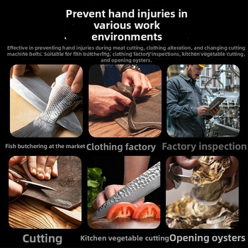 Rukavice proti porezu s kovovou konštrukciou | Značka: Iné | Materiál: Kov | Funkcia: Proti porezu