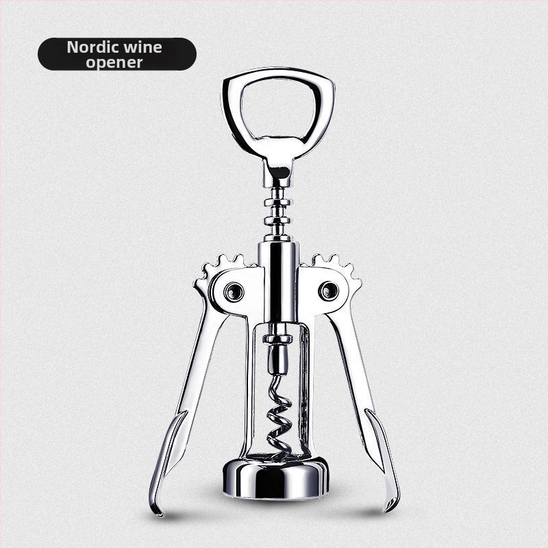 Vínový otvárač v tvare T, viacúčelový domáci set otváračov na fľaše vína a piva, zmiešaný materiál, model KA265265+632