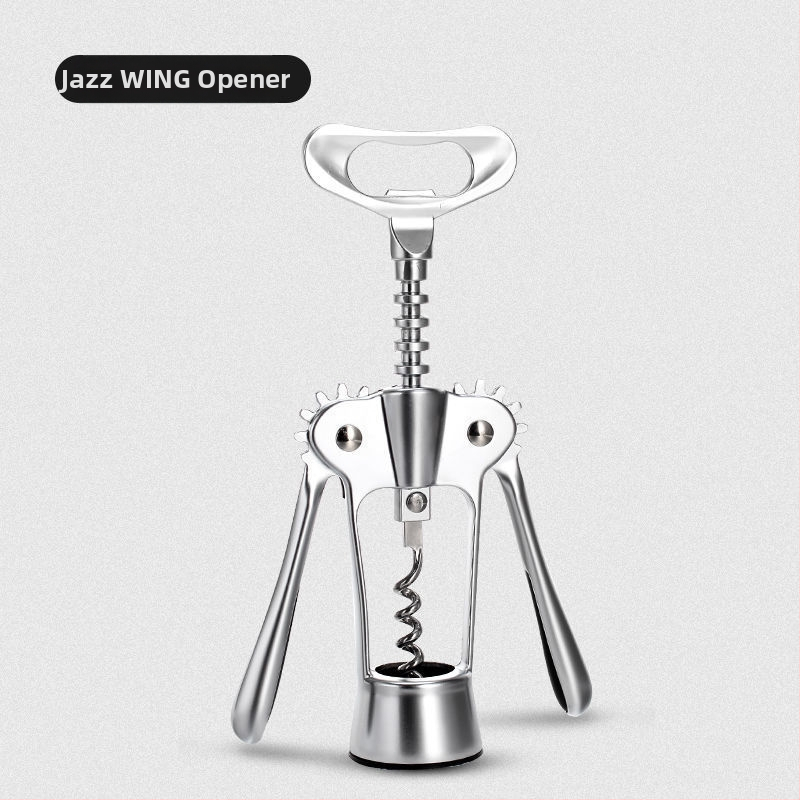 Vínový otvárač v tvare T, viacúčelový domáci set otváračov na fľaše vína a piva, zmiešaný materiál, model KA265265+632