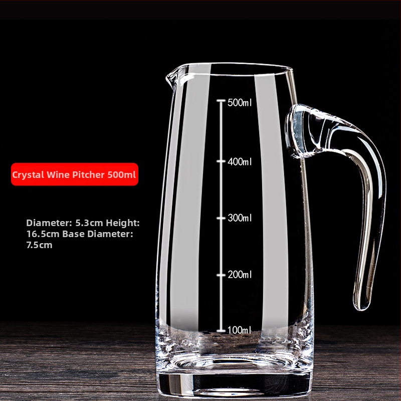 Likőr dekantőr Kai, kristály, egyszerű stílus, kapacitás 500 ml, tömeg 150 g