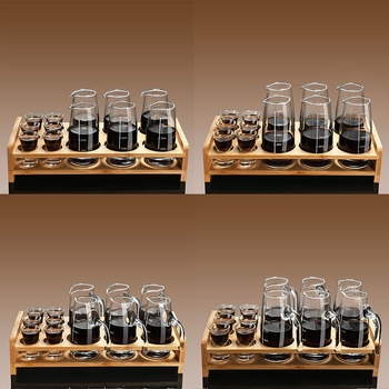 Set vinskog posuđa s dekanterom i malim čašicama, staklo, moderni minimalistički stil, bez logotipa, gravirana mjerna skala, lansiran zimi 2020, kvaliteta prvog reda