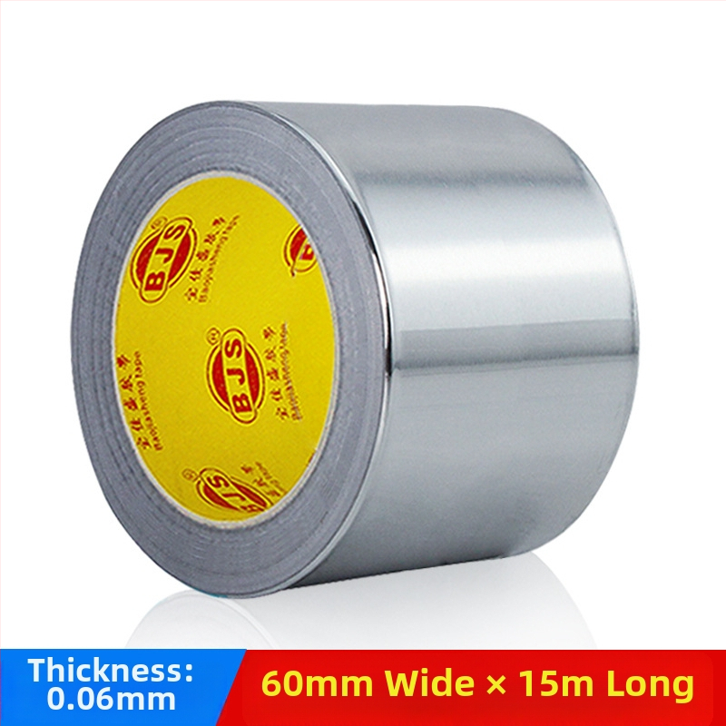 Лента от алуминиево фолио, самозалепваща, висока температура, за изолация на климатик, бойлер и тръби за изпускане; дебелина 0.06–0.15 мм