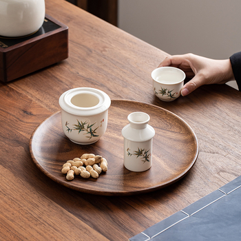 Keramički grijač vina s poklopcem, jednostavan moderni stil, težina 0,1 kg