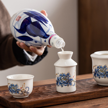 Keramički grijač vina s poklopcem, jednostavan moderni stil, težina 0,1 kg