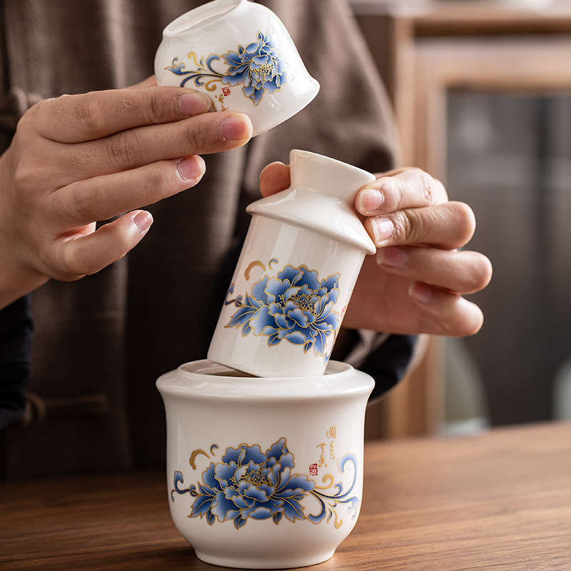 Keramički grijač vina s poklopcem, jednostavan moderni stil, težina 0,1 kg