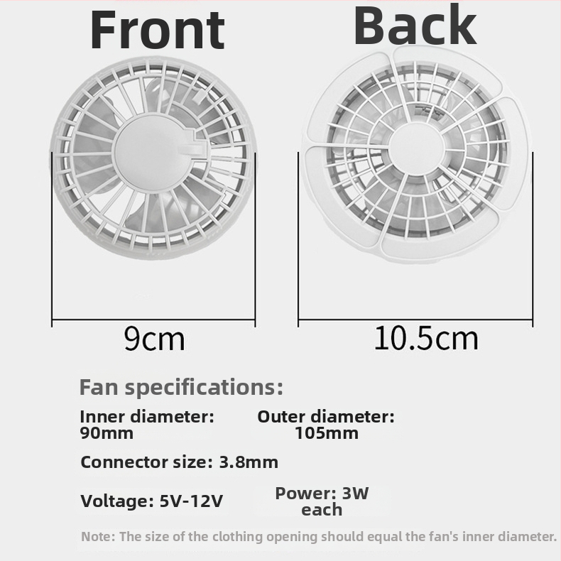 Pásový ventilátor USB napájaný, 4 rýchlosti, kartáčovaný motor, digitálny displej