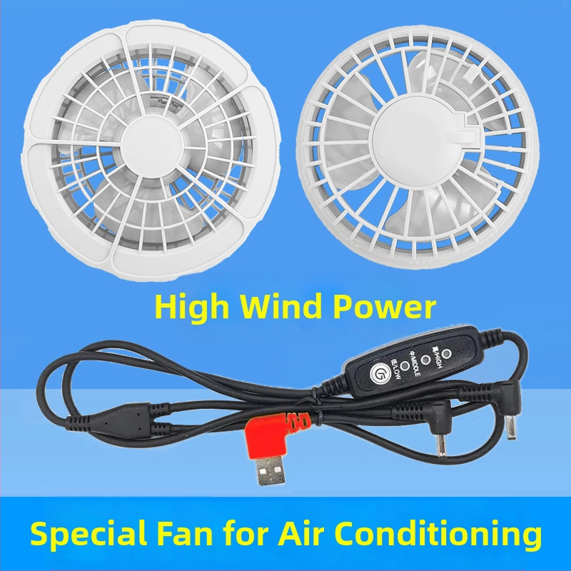 Pásový ventilátor USB napájaný, 4 rýchlosti, kartáčovaný motor, digitálny displej