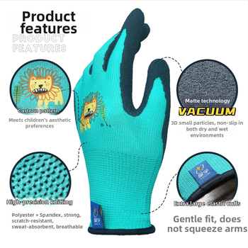 Rukavice Xingyu pre deti na záhradkárstvo a prácu – ochrana pri práci, protišmykové, proti perforácii, hmotnosť 22–25 g na pár