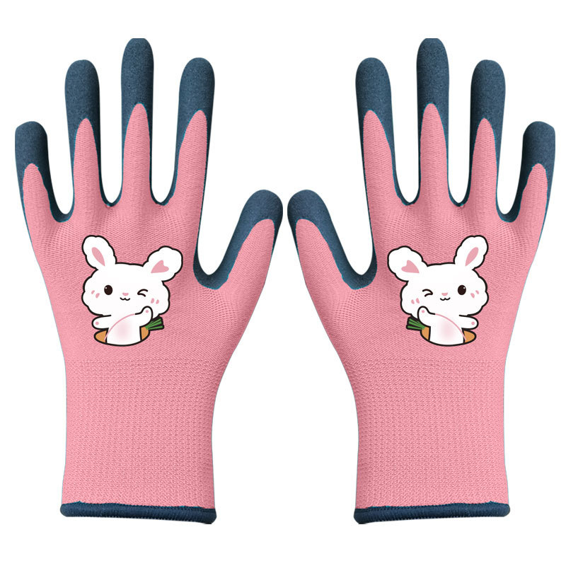 Xingyu gyerekeknek szánt kesztyűk kertészkedéshez és munkához – munkavédelmi védelem, csúszásmentes, szúrásálló, 22–25 g páronként