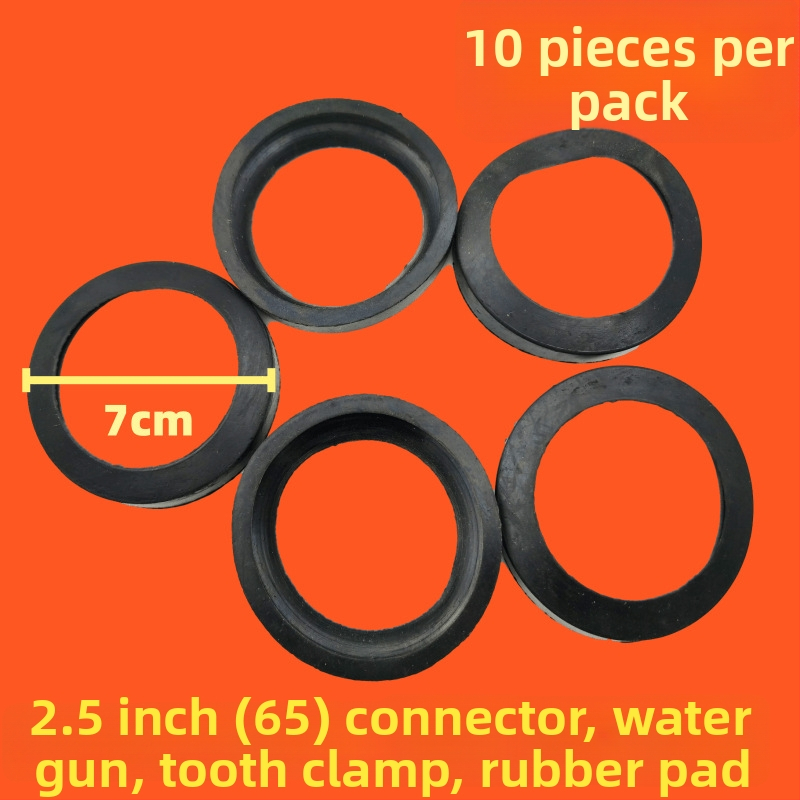 Sada spojov pre hasičský hadicový bubon — kruhové klipy, spona na hrdlo, držiak hadice, pružina, gumová podložka