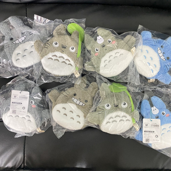 Totoro plišani novčanik za kovanice s držačem kartica i futrolom za slušalice, PP cotton punjenje, crtani pliš, za uzrast 14+