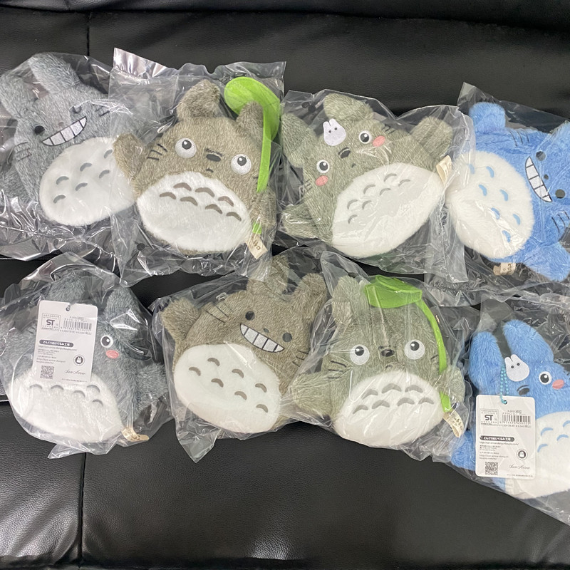 Totoro plišani novčanik za kovanice s držačem kartica i futrolom za slušalice, PP cotton punjenje, crtani pliš, za uzrast 14+