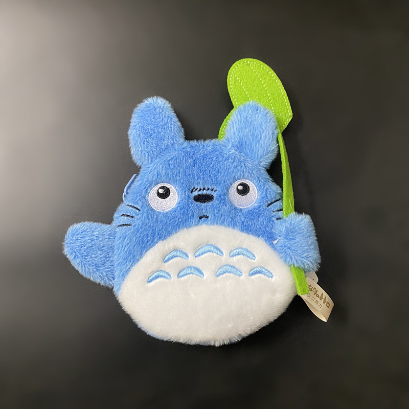 Totoro plišani novčanik za kovanice s držačem kartica i futrolom za slušalice, PP cotton punjenje, crtani pliš, za uzrast 14+