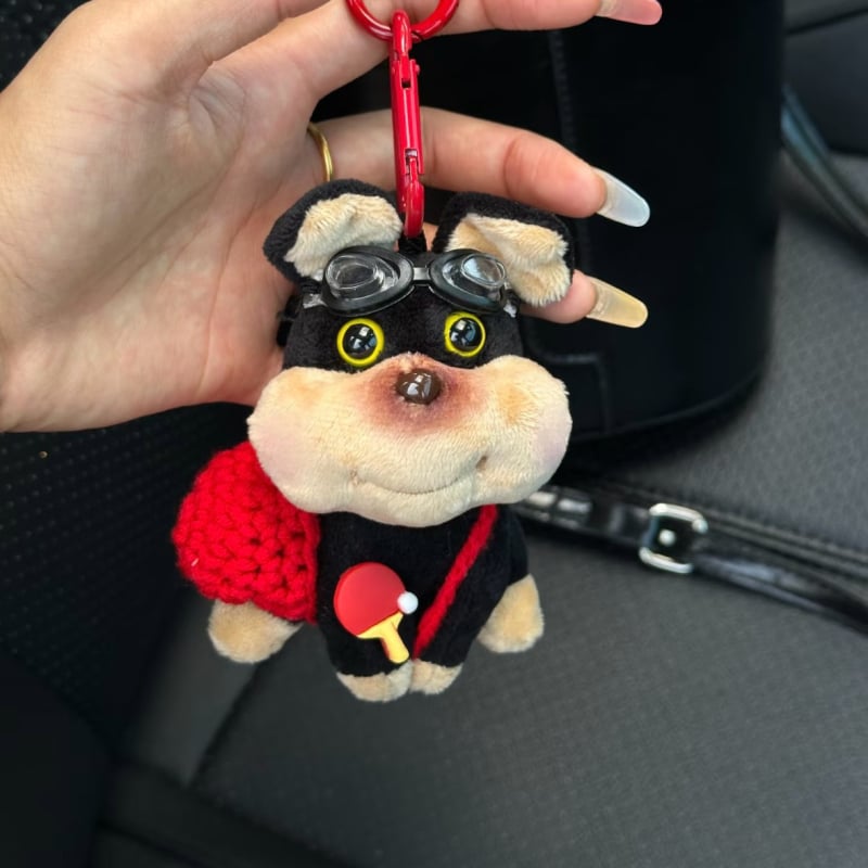 Plišani privjesak za torbu s prilagođenim crtežima, kratki pliš, PP punilo