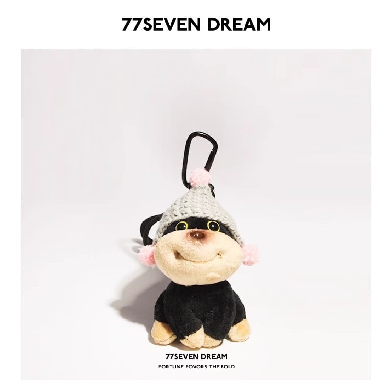 Plišani privjesak za torbu s prilagođenim crtežima, kratki pliš, PP punilo