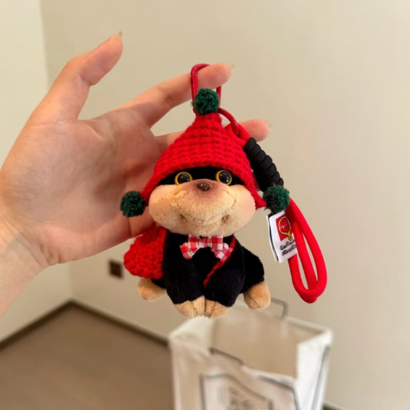 Plišani privjesak za torbu s prilagođenim crtežima, kratki pliš, PP punilo