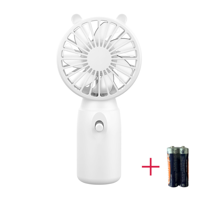 USB ručni ventilator s ugrađenom baterijom, četkasti motor, 6 lopatica, 3 brzine, prilagodba logotipa