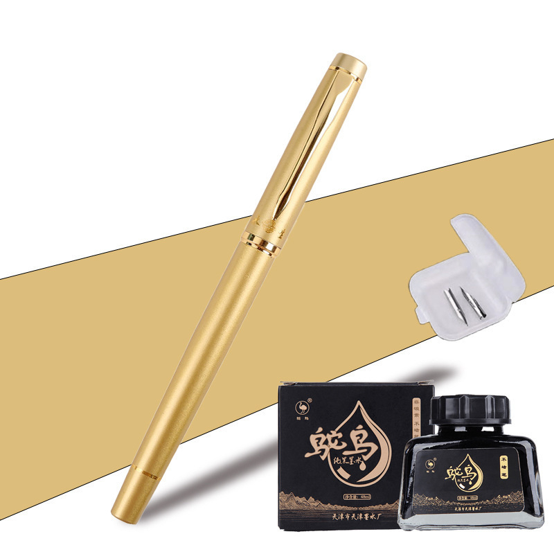 Umetničko pero s savijenim vrhom za kaligrafiju, zlatni nib, sustav patrona, model 01, QS1546511521