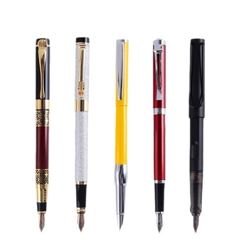 Metalna olovka s glavom zmaja — set za ured, s zamjenjivim kartridžom za mastilo i iridijevim vrhom, u kutiji za poklon