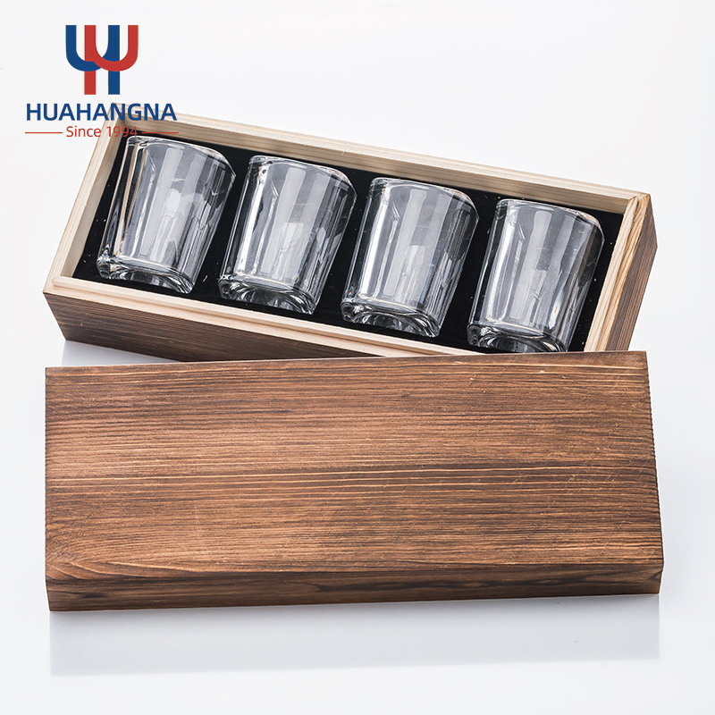 Whisky kövek készlet — üveg, klasszikus stílus, ajándék doboz, márka HUAHANGNA, Bemutatva 2024-ben