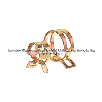 Spona na kovové rúry s elastickými kruhmi, japonského štýlu, zinkovaná povrchová úprava, balenie 100/160 kusov