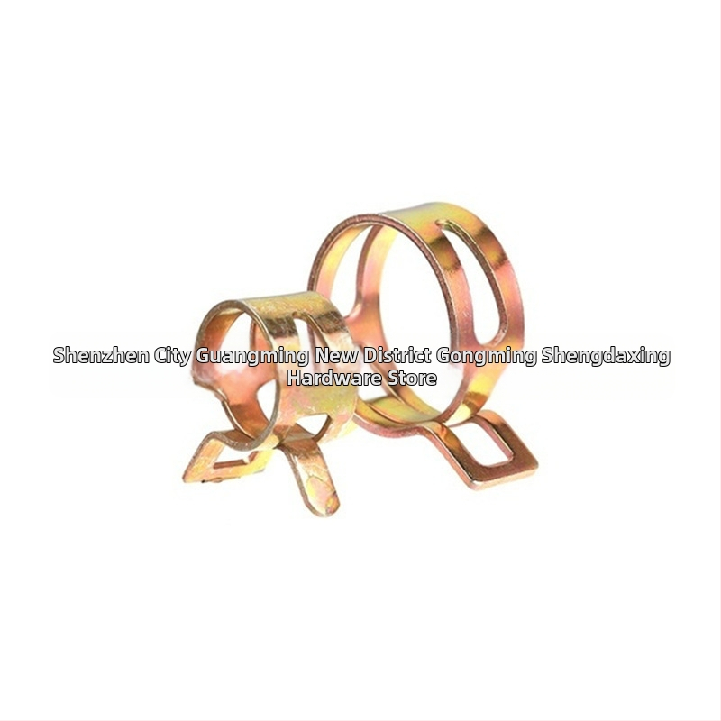 Spona na kovové rúry s elastickými kruhmi, japonského štýlu, zinkovaná povrchová úprava, balenie 100/160 kusov