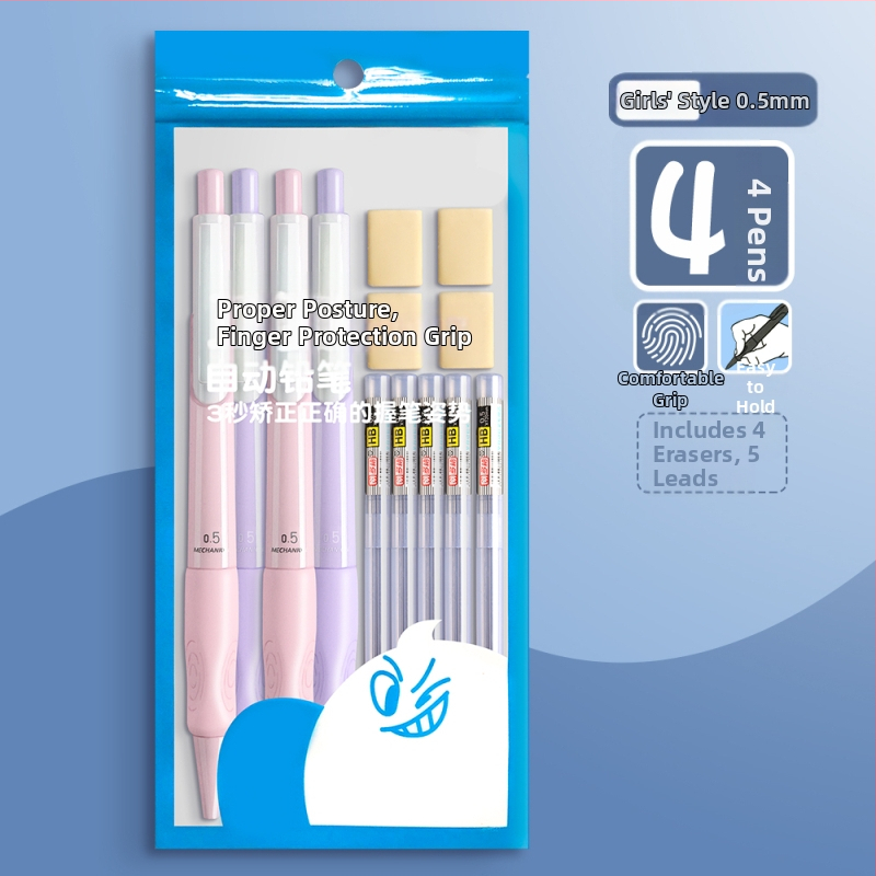 Mehanička olovka za učenike osnovne škole s poboljšanim držanjem i zahvatom, plastično kućište, nepomična, Tip: Drugo