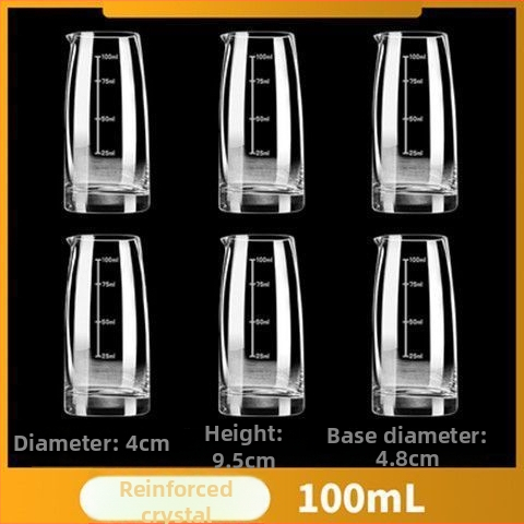 Sada dekantéra pre domáce použitie s odmerkou a stupnicou z bezolovnatého krištáľového skla