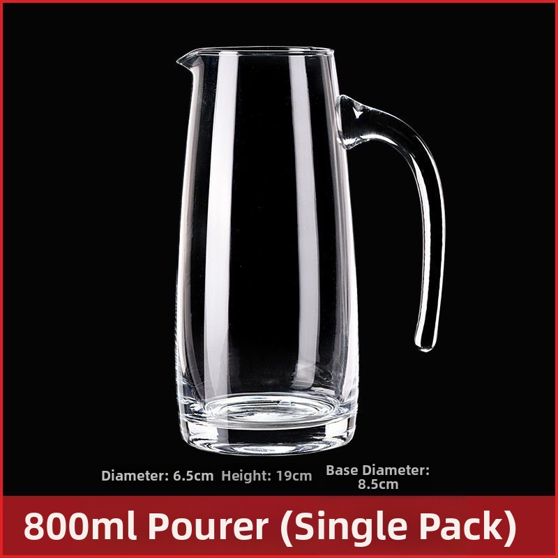 Sada dekantéra pre domáce použitie s odmerkou a stupnicou z bezolovnatého krištáľového skla