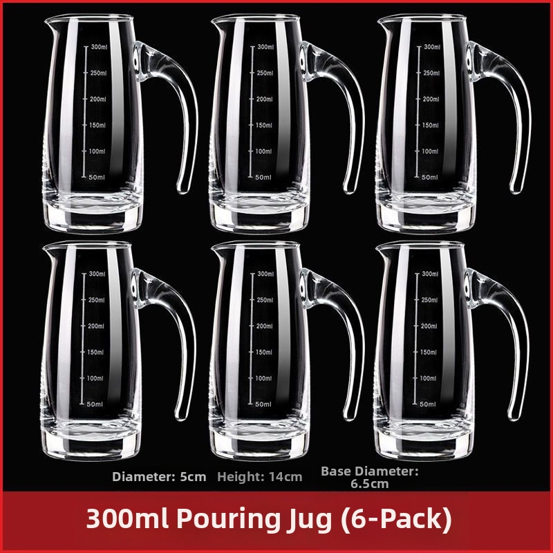 Sada dekantéra pre domáce použitie s odmerkou a stupnicou z bezolovnatého krištáľového skla