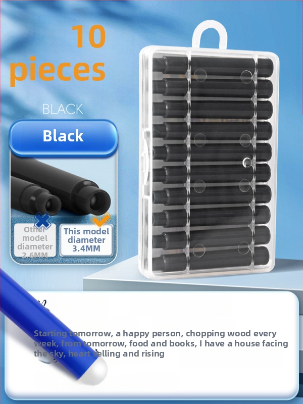 Hővel törölhető tintatartó tasak golyóstollhoz, modell 10/10