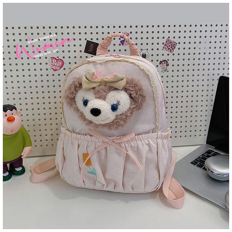 Ruksak od platna u stilu Fresh and Sweet, velika kapaciteta, zatvaranje zatvaračem, unutarnja džep sa zatvaračem (Materijal: Platno; Stil: Fresh and Sweet; Otvaranje: Zip; Unutarnji džep: Zip; Kapacitet: Velik)