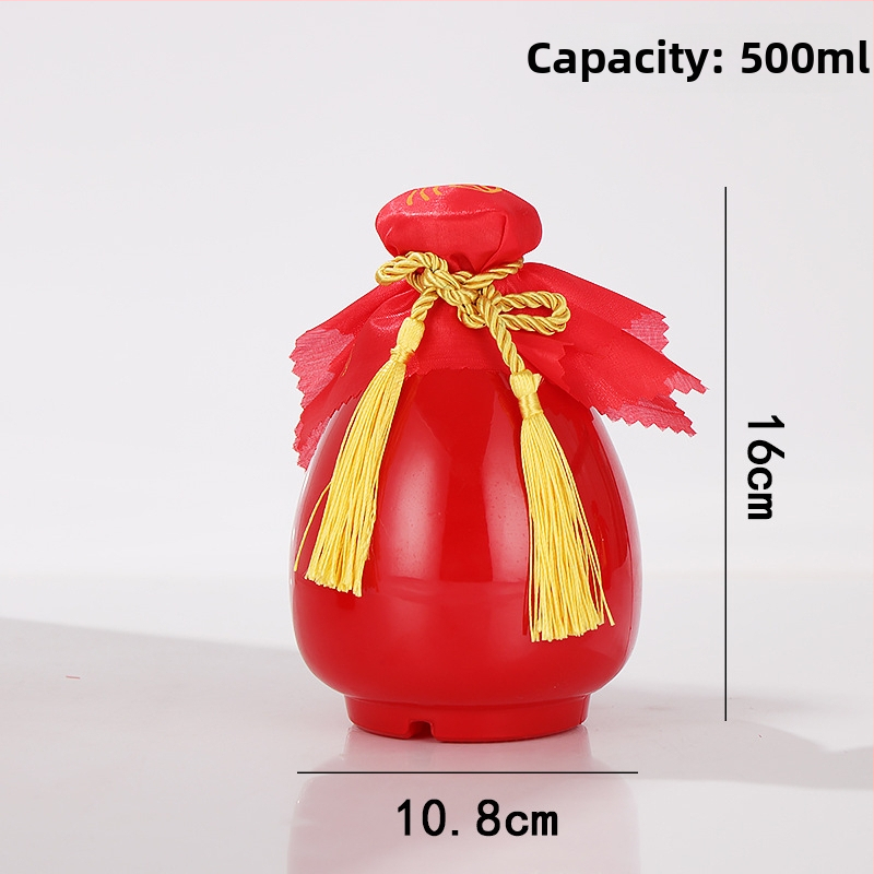 Keramická fľaša na liehoviny od Yaojing — retro štýl s ľahkým luxusom, uzavretá ručná fľaša na víno, jednotkové balenie, vynikajúca kvalita