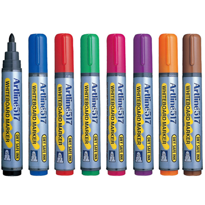 Marker za bijelu ploču, izbrisivi, plastično kućište, širina linije 2 mm, pakirano u kutiji (Brend: Flag; Model: EK-517 EK-519; Namjena: bijela ploča)