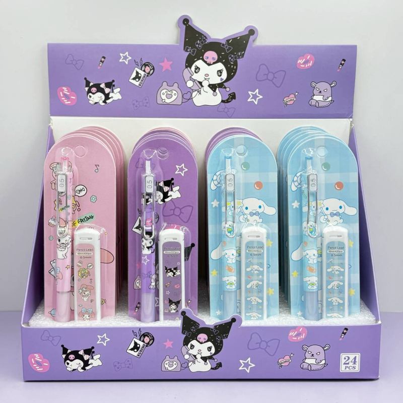 Mehanička olovka 0,5 mm, bez oštrenja, crtani stil, plastično kućište