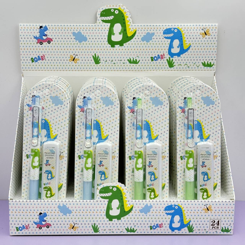 Mehanička olovka 0,5 mm, bez oštrenja, crtani stil, plastično kućište