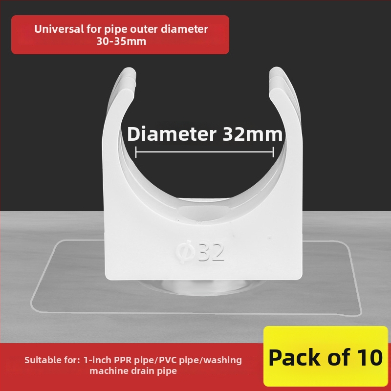 Bezvŕtový držiak na potrubie pre PPR, U-tvarovaný držiak na stenu pre plynové a vodovodné rúry; Typ: Iné; Rozsah použitia: Iný; Značka: Iné