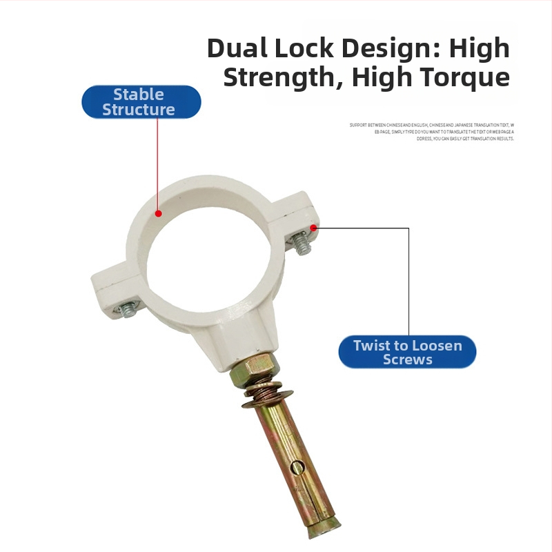 Nerezová oceľová spona na potrubie s plochým koncom pre odvodnenie — Yu Ye