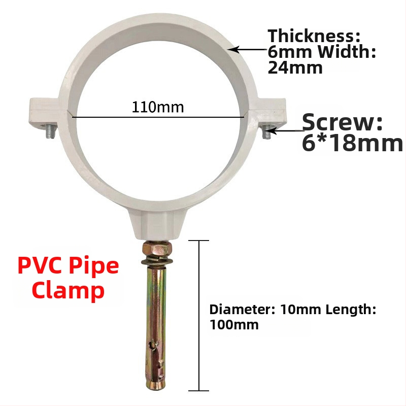 Nerezová oceľová spona na potrubie s plochým koncom pre odvodnenie — Yu Ye