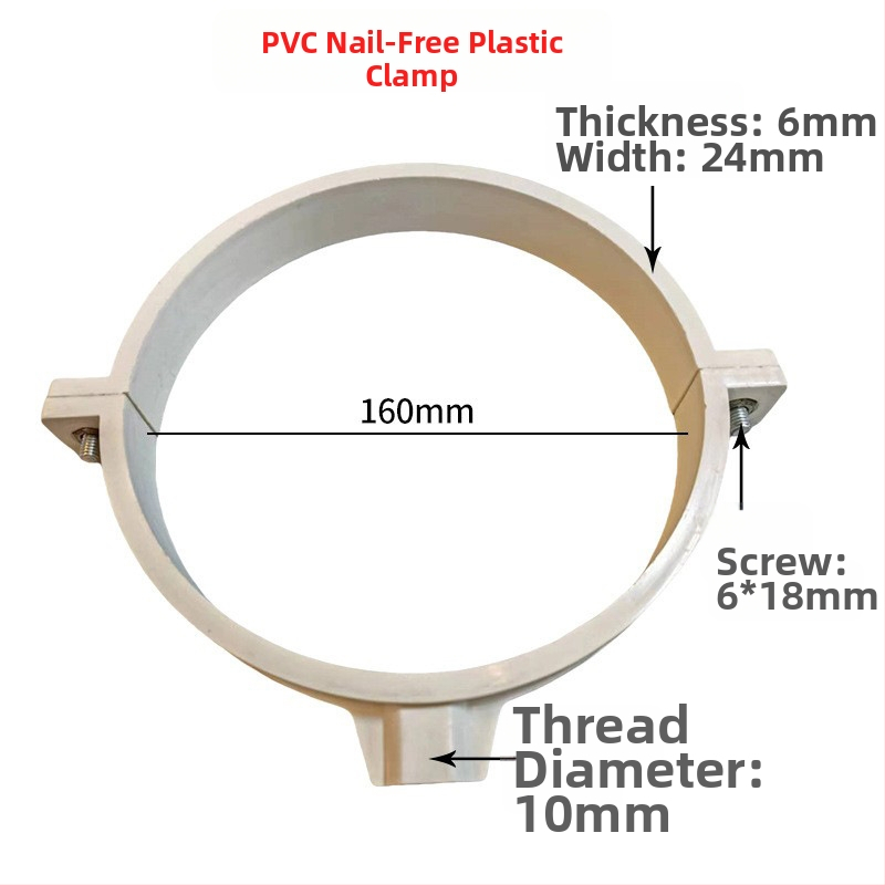 Nerezová oceľová spona na potrubie s plochým koncom pre odvodnenie — Yu Ye