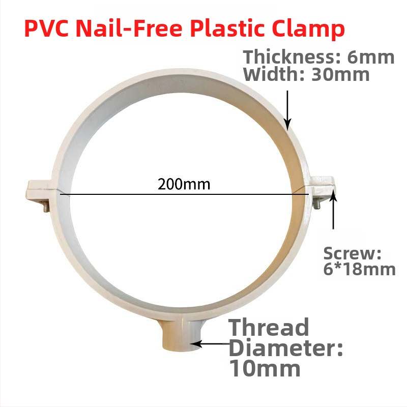 Nerezová oceľová spona na potrubie s plochým koncom pre odvodnenie — Yu Ye