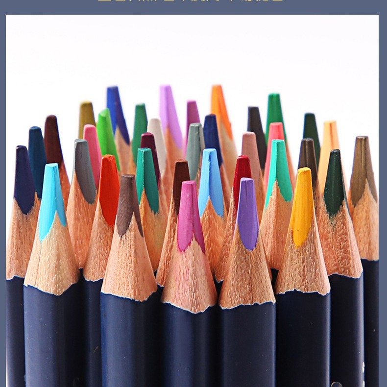 Vodootopne kolor olovke set sa šestouglatim grafitnim olovkama, drvenim kućištem i metalnom kutijom, 2B grafit, za crtanje i bojanje, poklon kutija