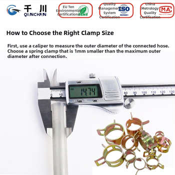 Plastový rýchlouzáver pre potrubie — pre vodu, olej a plyn; RoHS kompatibilný; nastaviteľný; značka Qianchuan; odolnosť voči soľnému postreku 480 h