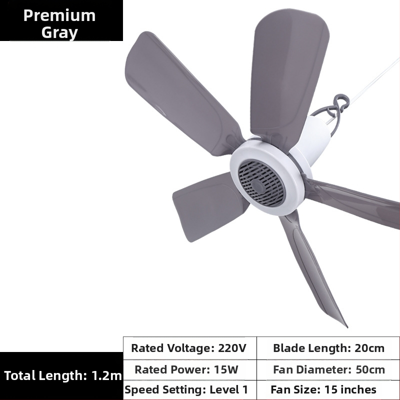 Malý stropný ventilátor pre internát – AC napájanie, 220V, 10W, hluk 36–45 dB, vhodný pre priestory do 10 m²