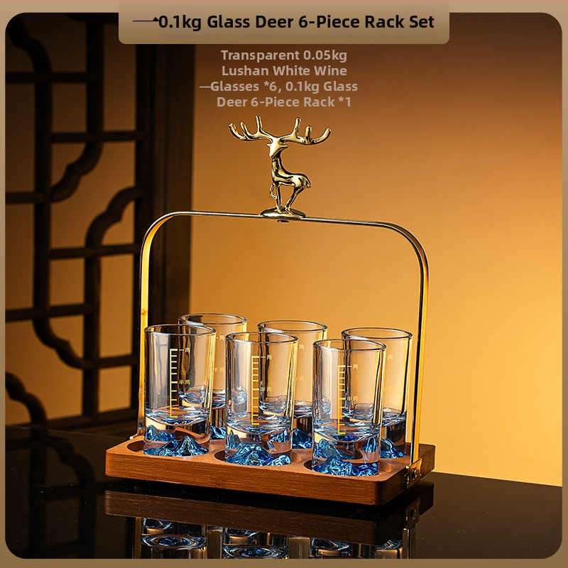 Domáce sady pohárov na likér — sklo, čínsky štýl, balenie papierová škatuľa, uvedenie v lete 2021, prvotriedna kvalita