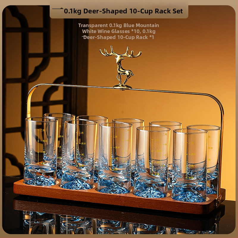 Domáce sady pohárov na likér — sklo, čínsky štýl, balenie papierová škatuľa, uvedenie v lete 2021, prvotriedna kvalita