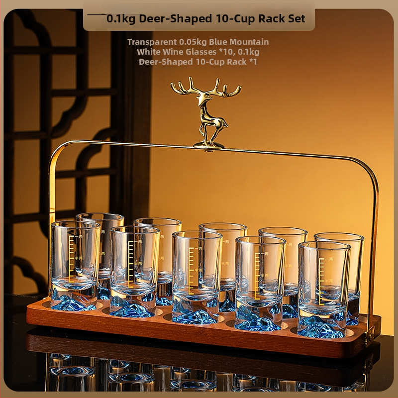 Domáce sady pohárov na likér — sklo, čínsky štýl, balenie papierová škatuľa, uvedenie v lete 2021, prvotriedna kvalita